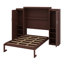 Lit escamotable avec garde-robe et tablette de rangement-1722474249