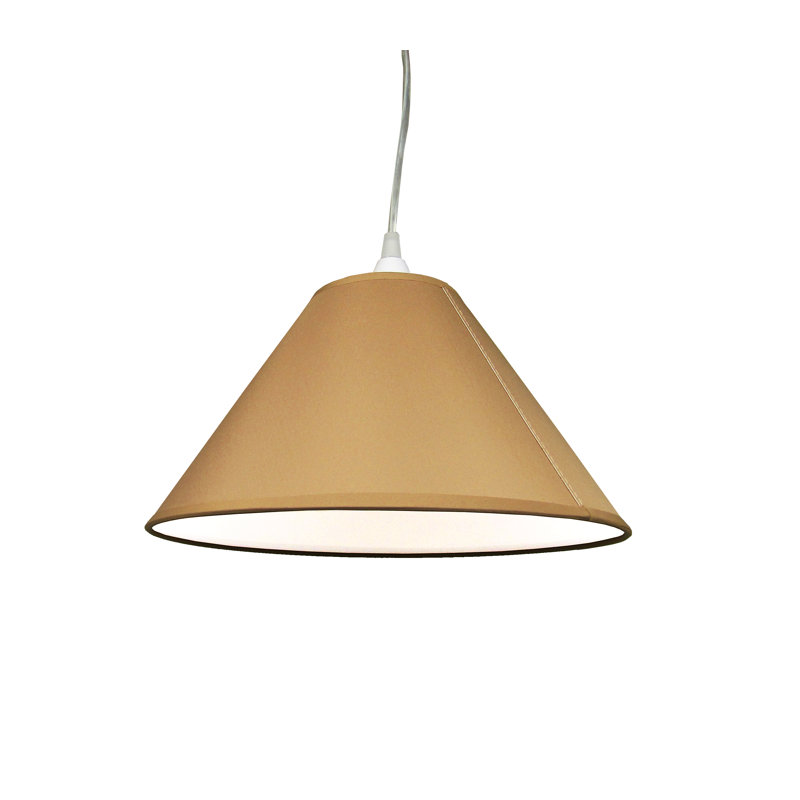 Empire Cotton Lamp Shade ( Screw On ), 22cm H x 35cm W x 35cm D, Mocha