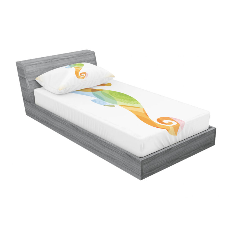 Microfiber Sheet Set, Twin Sheet Set with Fitted Sheet