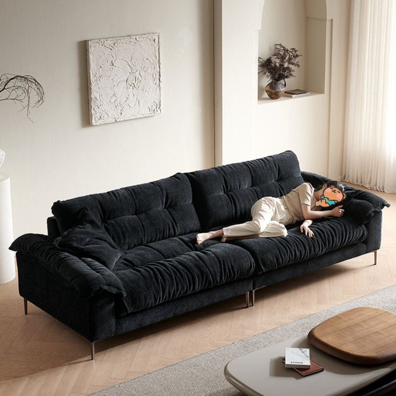High-Back Cloud Straight Living Sofa