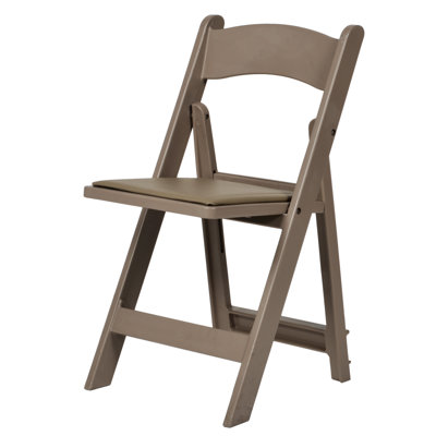 Chaise pliante rembourrée en résine