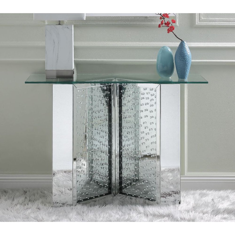 45'' Glass Console Table