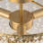 3-light Crystal Flush Mount