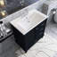 Meuble-lavabo moderne de 30 po avec porte à fermeture douce et 3 tiroirs