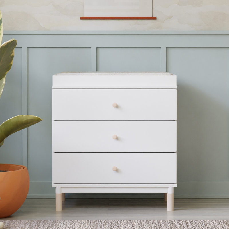 Gelato 3 Drawer Changer Dresser, White