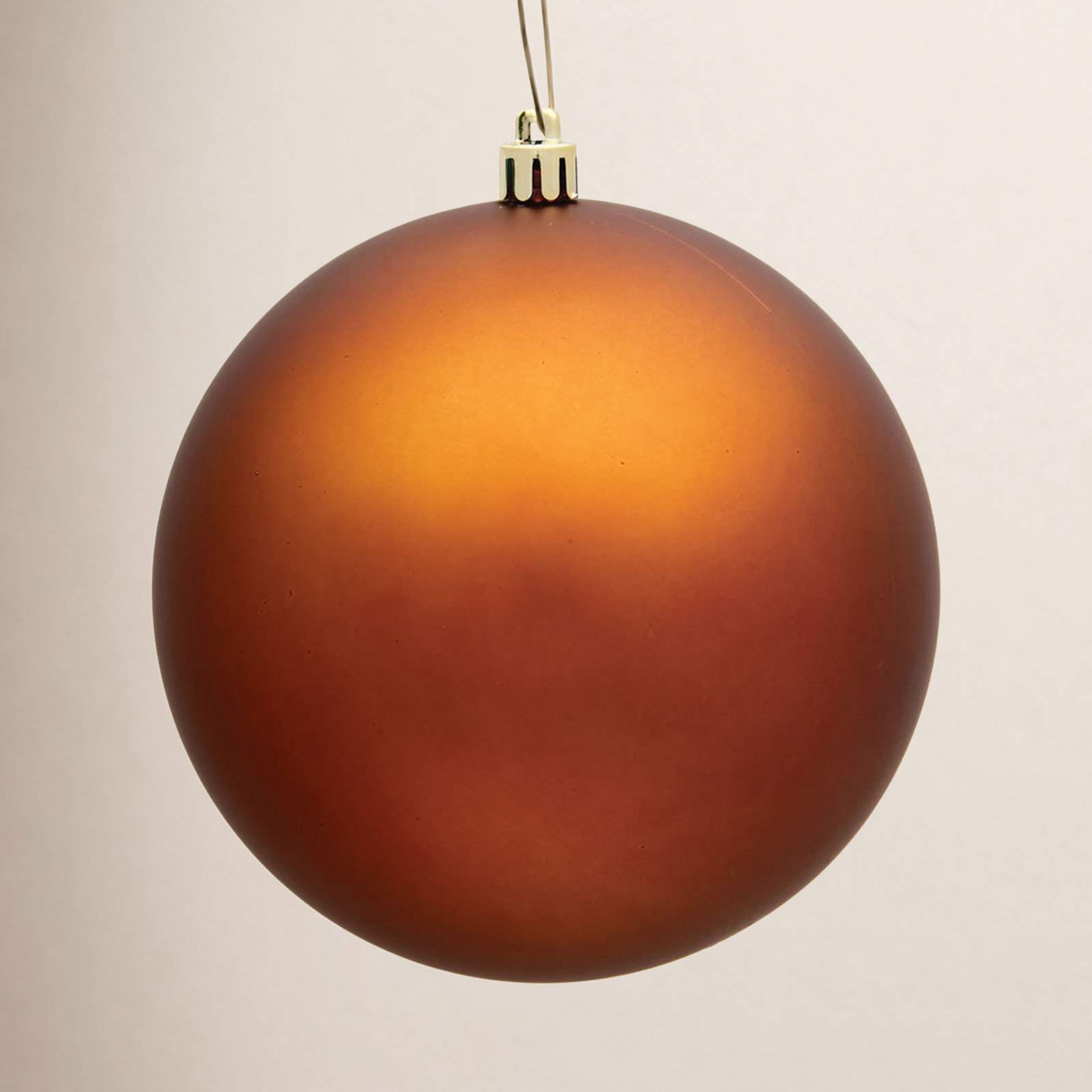 Shatterproof Bauble, 2.4" H x 2.4" W x 2.4" D, Copper