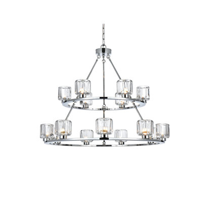 Enrique 36 inch Two-Tier Chandelier