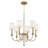 Boynton 6 Light Aged Brass Chandelier