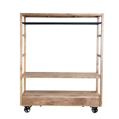 Mango WoodIron Artisan Utility Cart