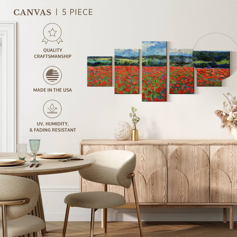 Coquelicot, H 24 po x l 55 po
