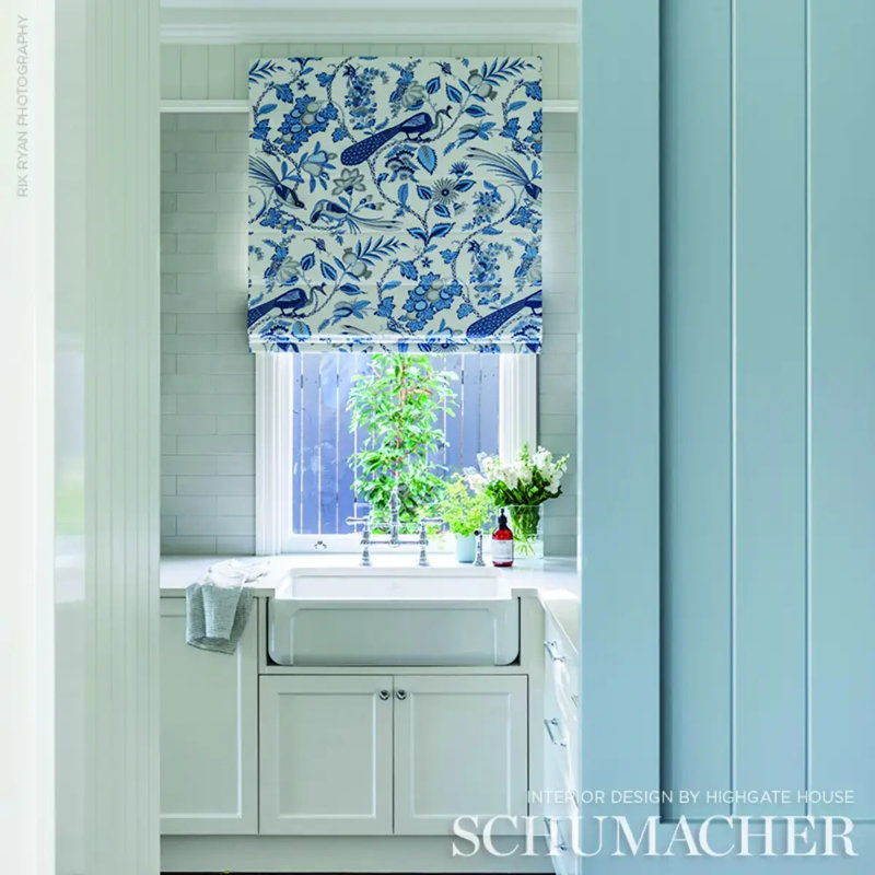 Campagne Fabric, Bleu/Gris