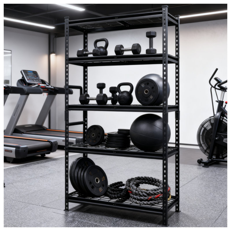 Étagère de garage en acier robuste à 5 niveaux - Assemblage sans boulon, support de rangement réglable pour sous-sol et entrepôt (l 36 po x H 72 po)
