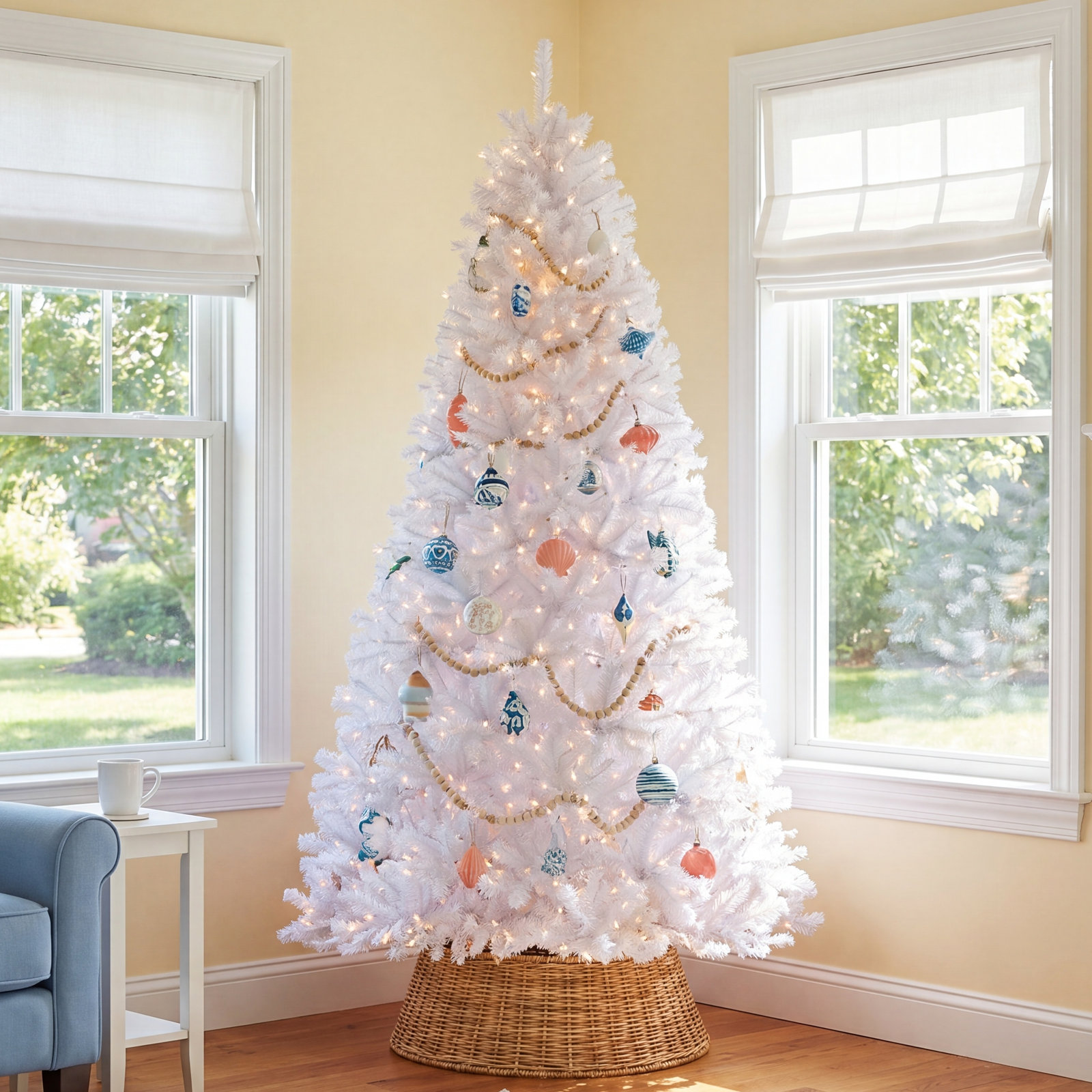 Pre-Lit Spruce Christmas Tree, 9'