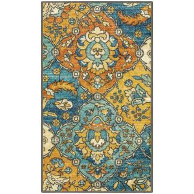 Sutton Washable Blue Accent Rug