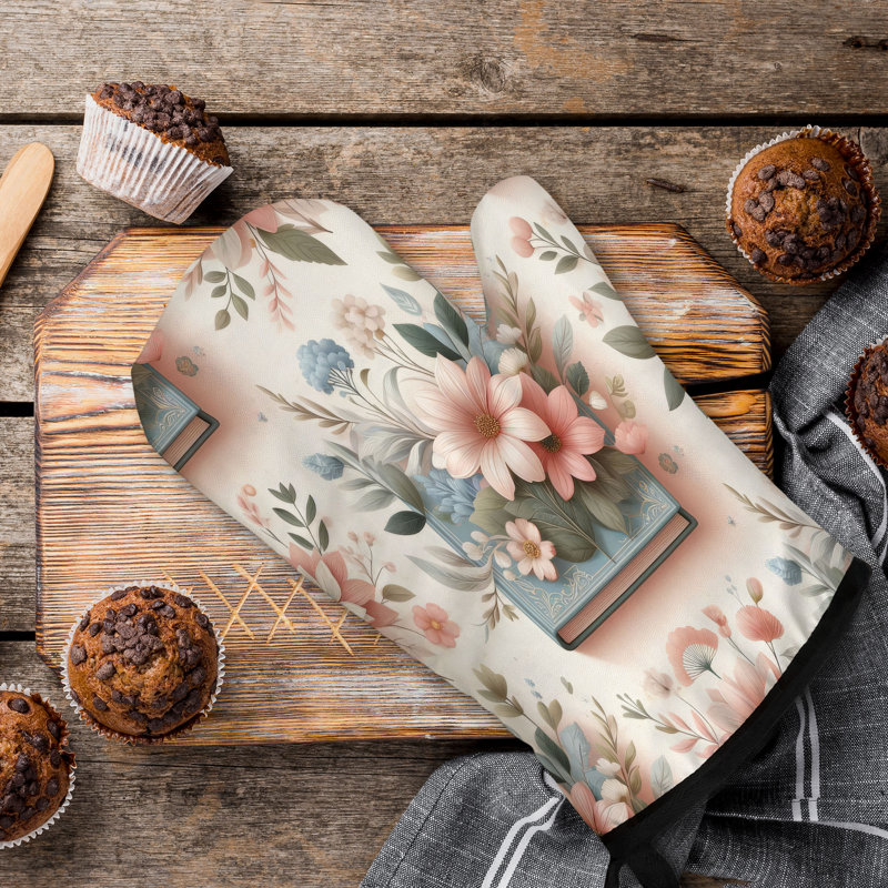 Sergé en coton à motif floral