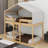 Twin Over Twin Wood Bunk Bed With Tent-509125673