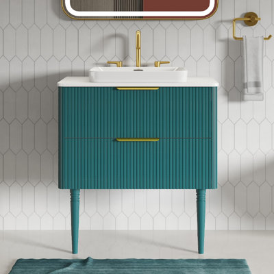 Meuble-lavabo 30 po avec lavabo en céramique