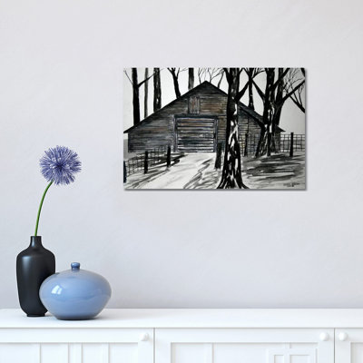 Country Barn 1 Piece Wrapped Canvas Wall Art