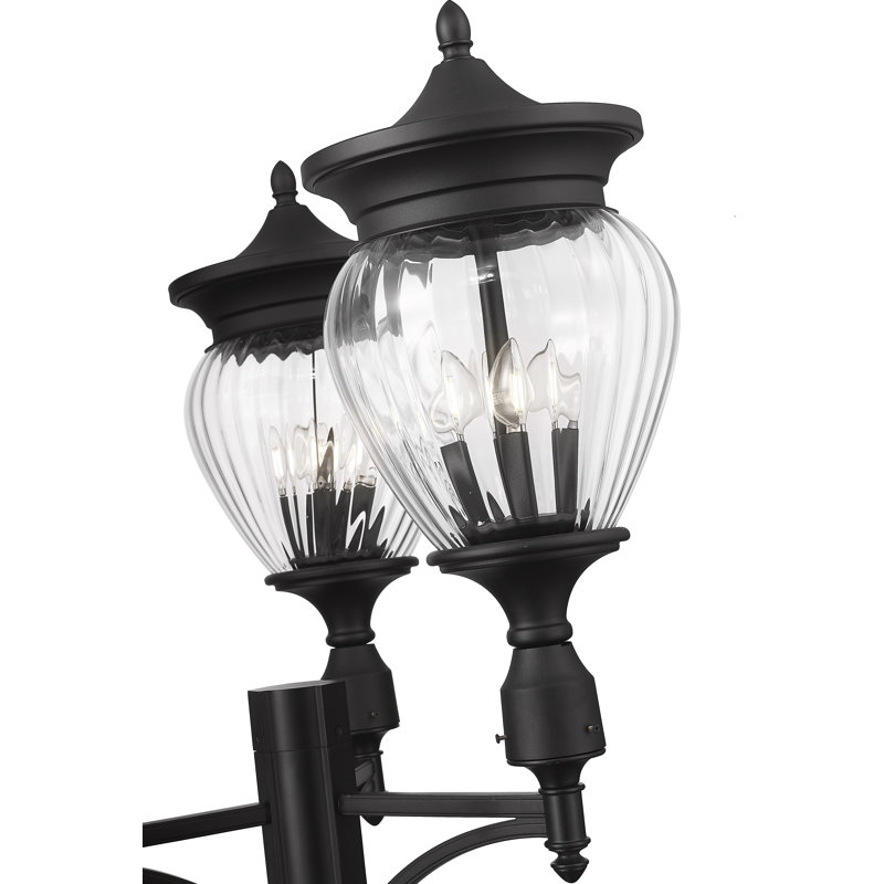 Luminaire d'extérieur 4 lumières Ashdown, H 120,25 po x l 34,5 po x P 34,5 po