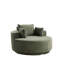 Fauteuil d'appoint rembourré en velours côtelé 55 po Victoria avec base pivotante à 360 ° Victoria-122549836