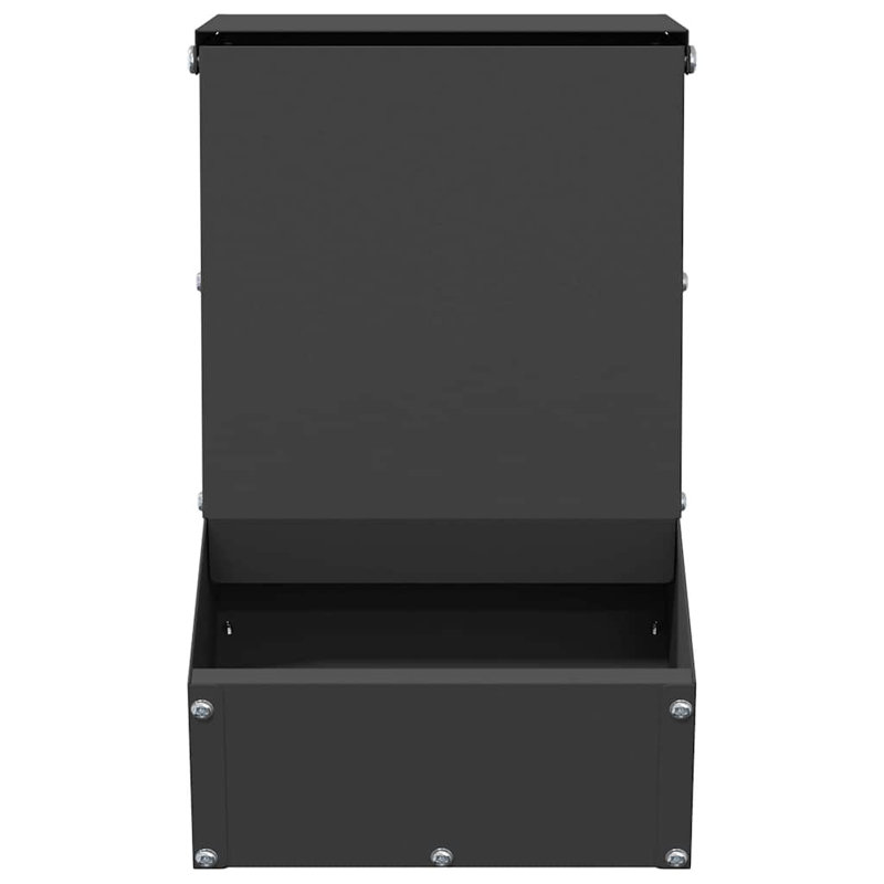 Small Animal Feeder, 28.5cm H x 17.5cm W x 26cm D, Black