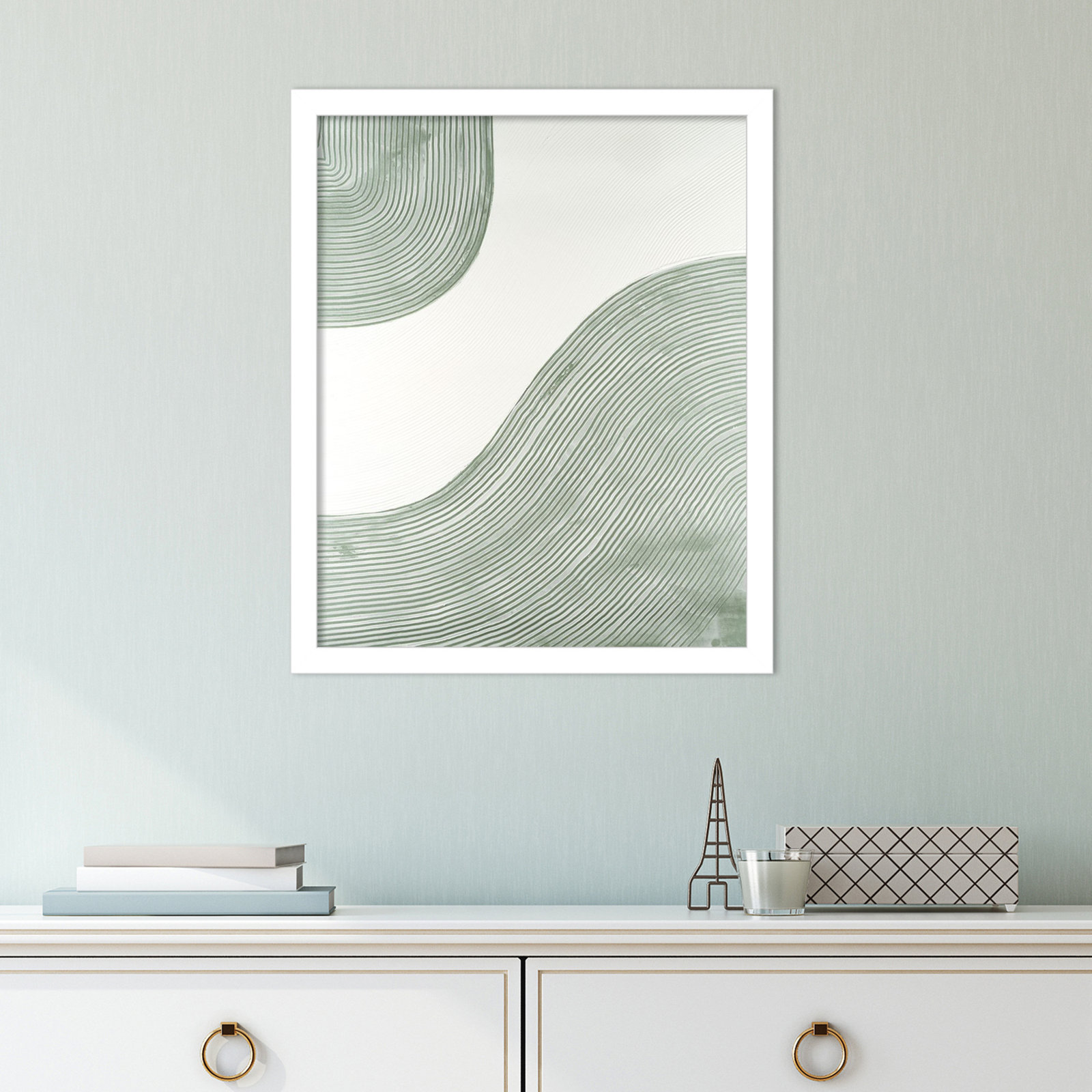 Get Going by Vanna Lam, White, 25" H x 21" W x 1" D
