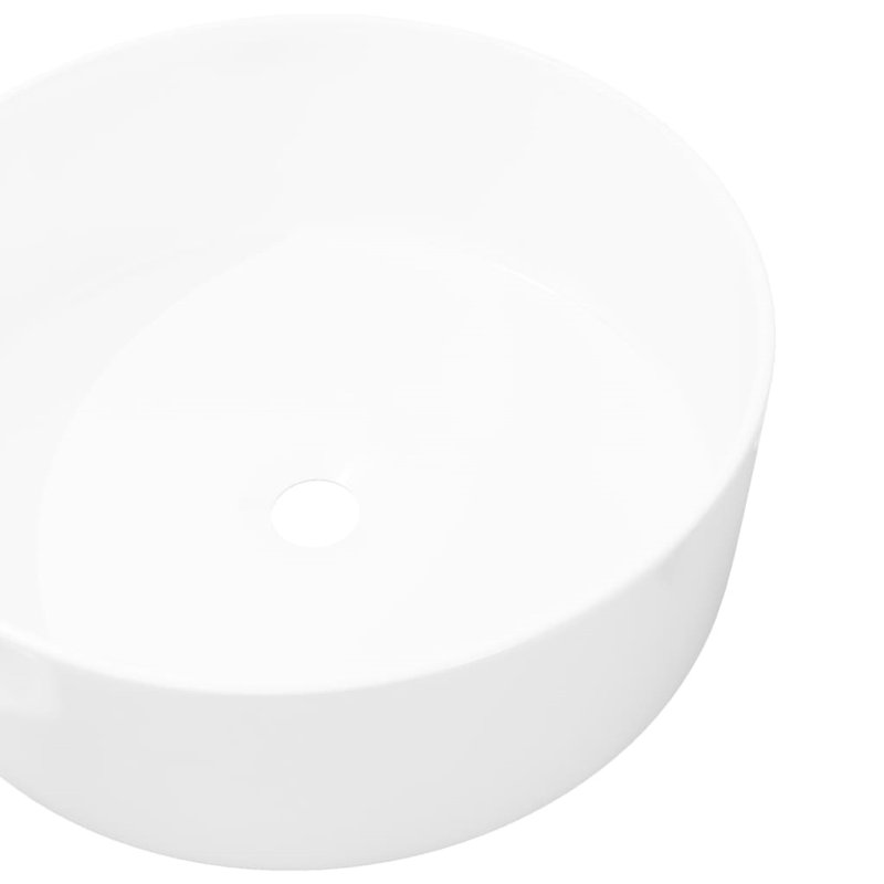 Belfry Bathroom Reynalda 400mm W White Ceramic Circular Sink