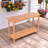 Outdoor 48'' Patio HDPE Adirondack 2-Tier Shelf Console Table, Rectangular Table Side Table, All-Weather Resistance-1395205355