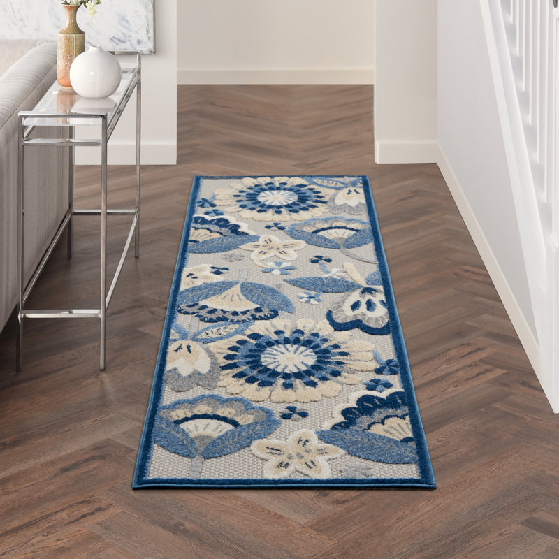 Tapis bleu Newton, Tapis de couloir 2 pi 3 po x 8 pi