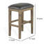 Tabouret de comptoir rembourré 30 po Yael