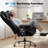  Big and Tall Office Chair 400LBS Wide Ergonomic Gaming Chair with Deluxe Embossing Designed Leather with Foot Rest,150°Reclining Adjustable Soft Armrests Pocket Spring Back Support and Pillow-1659750444