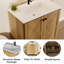 Meuble-lavabo autoportant 30 po avec lavabo en céramique-833232001
