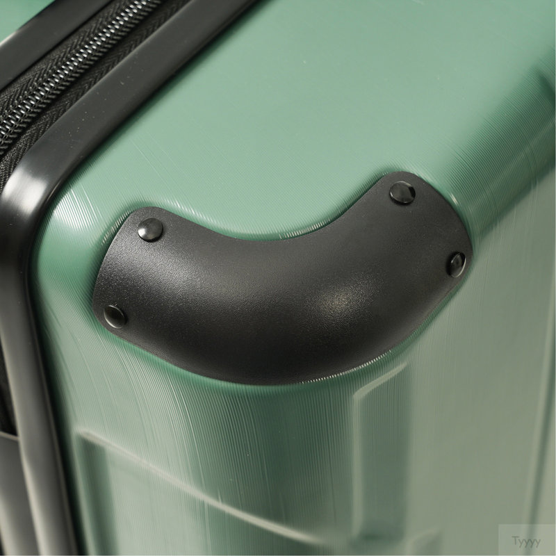 Valise de transport rigide de 20 pouces, valise légère en ABS durable avec roulettes pivotantes, verrou TSA intégré, 2 cubes de rangement, vert