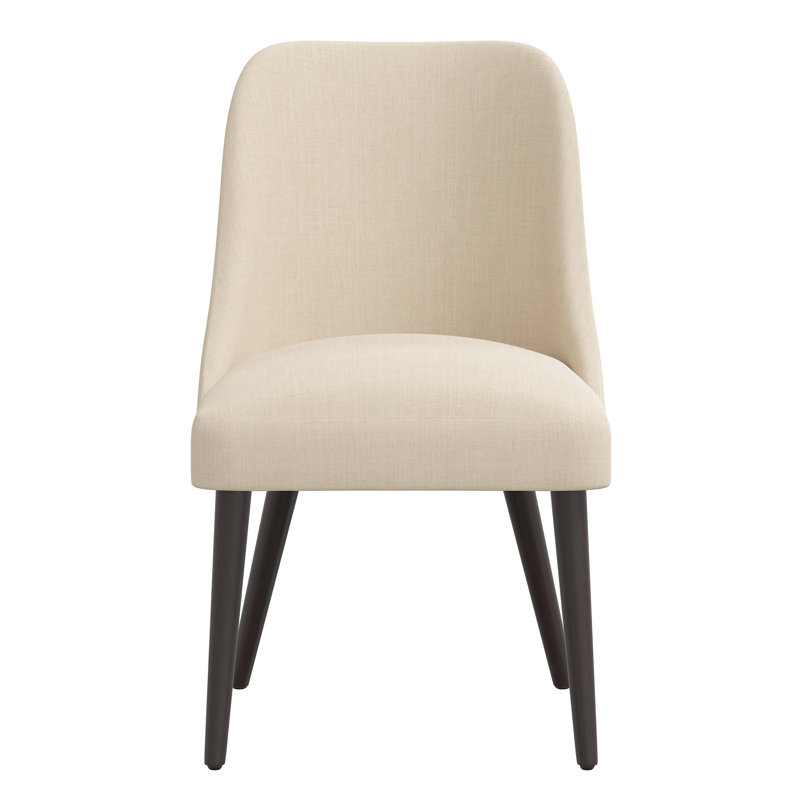 Chaise en bois massif Lozelle, Bois noir, Boucle ivoire classique