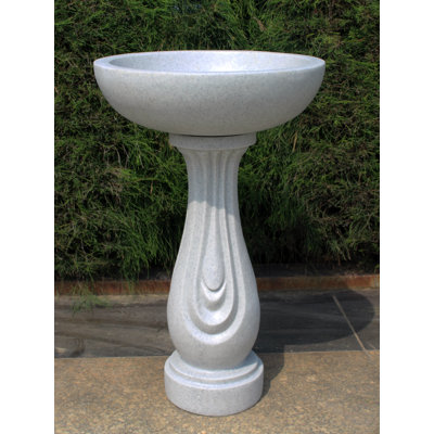 Ripple Bird Bath Granite
