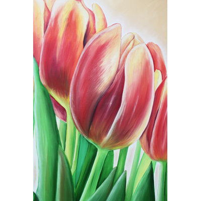 Clansy " Tulip Painting " by Liveostockimages Painting Print
