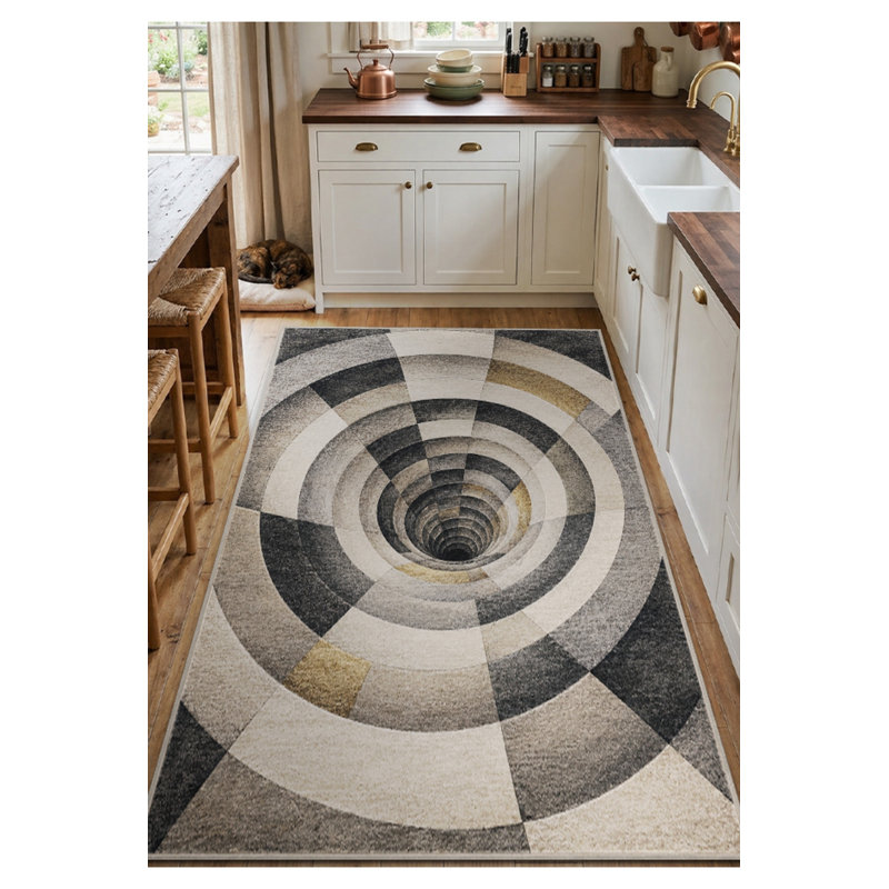 Tapis tissé à la crème Mosso, 3 pi 11 po x 5 pi 11 po