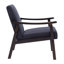 Chaise rembourrée avec pieds en bois massif-1894648885