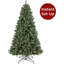 Arbre de Noël artificiel à charnière illuminé 12 pi avec 1250 lumières DEL, 4 693 pointes en acier à mémoire de forme et base en métal