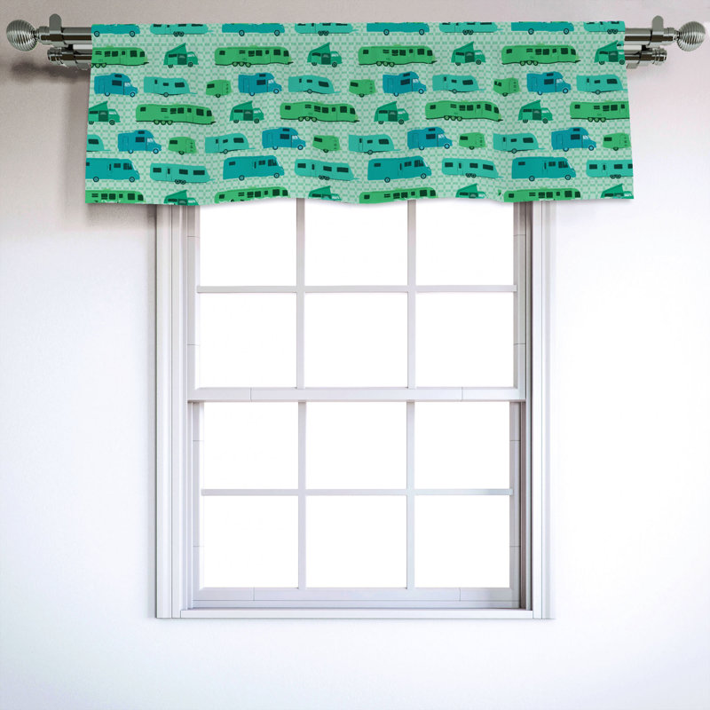 Sateen Ruffled Window Valance