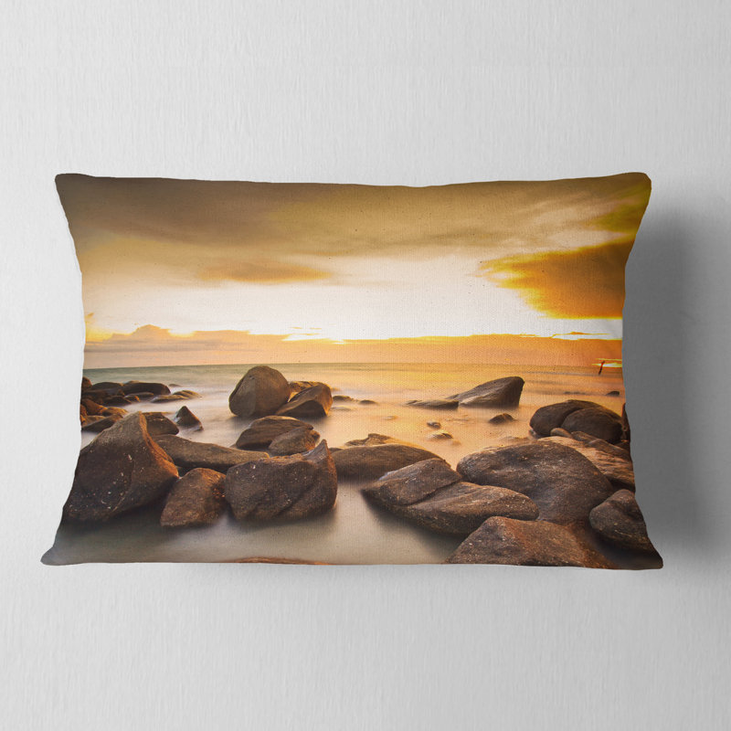Oreiller de plage Seashore, Rectangle, 12 po x 20 po