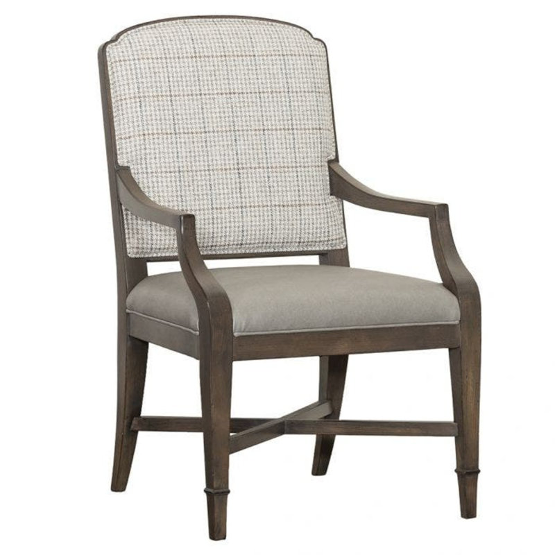 Fauteuil Stella King Louis, Espresso, Lin 3156
