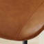 Ensemble de chaises de salle à manger rembourrées en similicuir avec dossier, 4 pieds en métal-1996588669