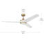 Ventilateur de plafond d'intérieur à 3 pales de 60 po avec DEL et contrôle mural Velto-127367596