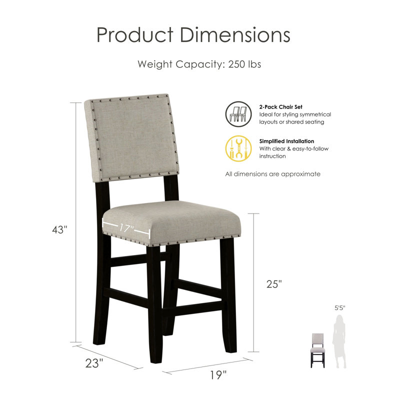 Adler Bar & Counter Stool, Counter Stool (25" Seat Height)