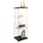 Modern Glass Display Cabinet With LED Lights, Quick-Assembly Antique Cabinet, Tempered Glass Bookshelf, Suitable For Living Room And Bedrooms, 1-Door 3-Shelf-2050159736