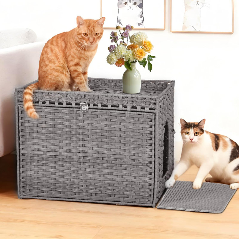 MDF Litter Box, Gray