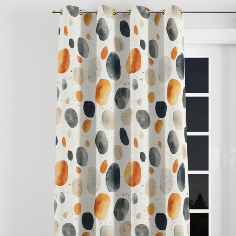 Rideau en velours Modern, Œillets dorés, L 52 po x L 108 po
