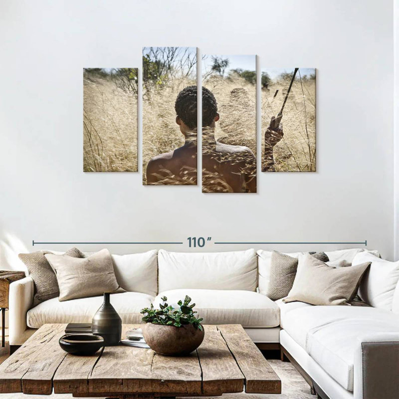 Senne, chasseur africain, H 48 po x l 75 po