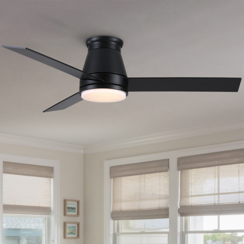 Jazyon 48'' Ceiling Fan with Light Kit, Black